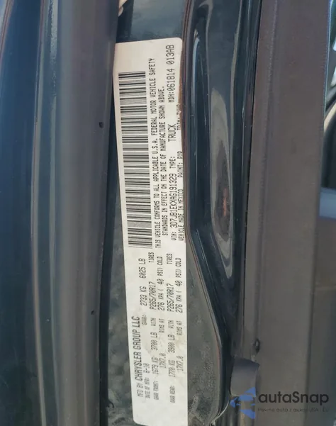 2010 Dodge Ram 1500 из США, поврежденный, VIN 3D7JB1EKXAG191329